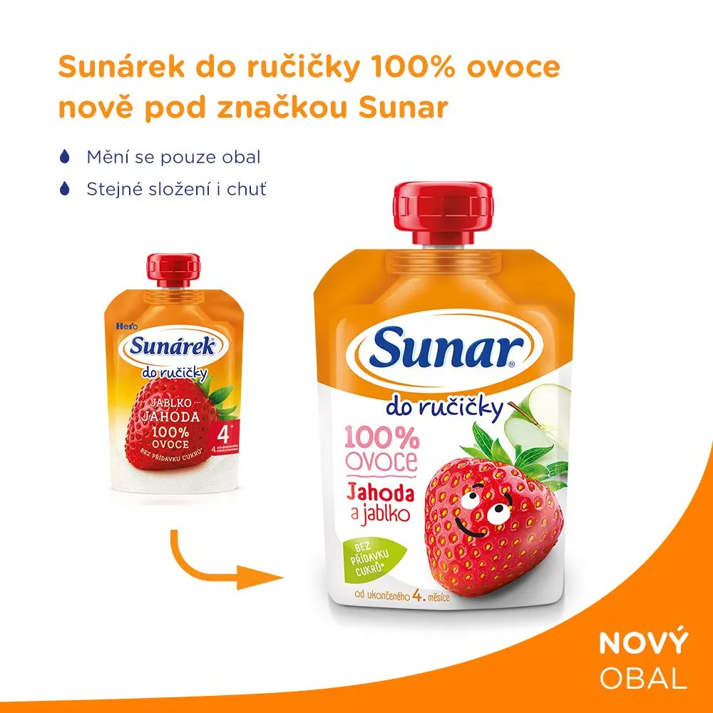 Sunar Do ručičky jahoda a jablko 100 g