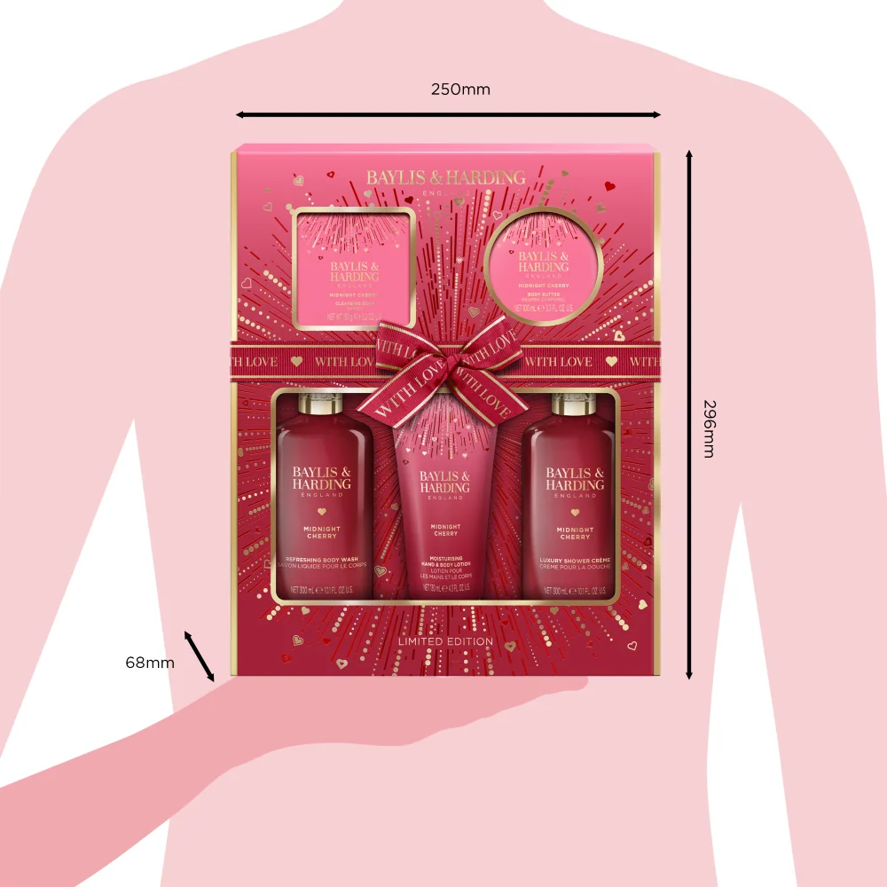 Baylis & Harding Sada péče o tělo Midnight Cherry 5 ks