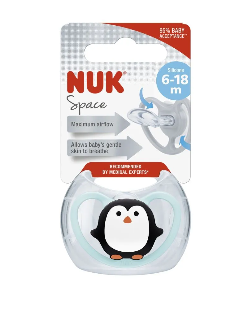 NUK Dudlík Space 6-18m holka 1 ks