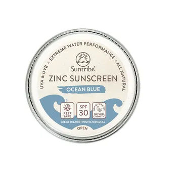 Suntribe Přírodní opalovací krém se zinkem Obličej&Sport modrý SPF30 15 g