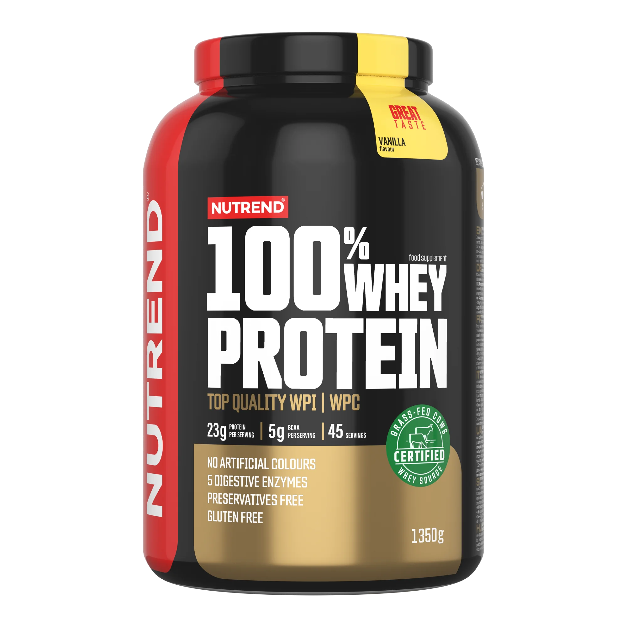 Nutrend 100% Whey Protein vanilla 1350 g