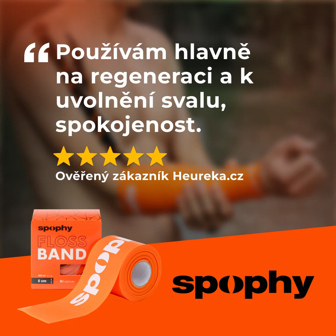 Spophy Flossband Orange, flossband oranžový, 5 cm x 2 m