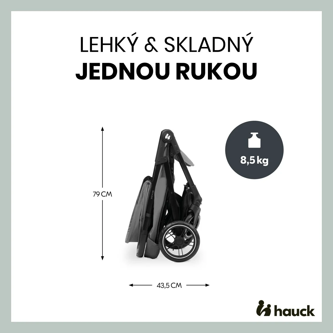 Hauck Sporťák Shop N Care Grey