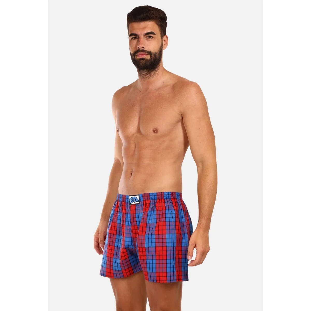 Styx Pánské trenky klasická guma vícebarevné (A1001) XL