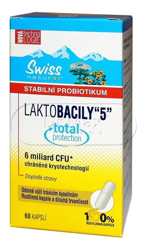 Swiss LAKTOBACILY 5 60 kapslí