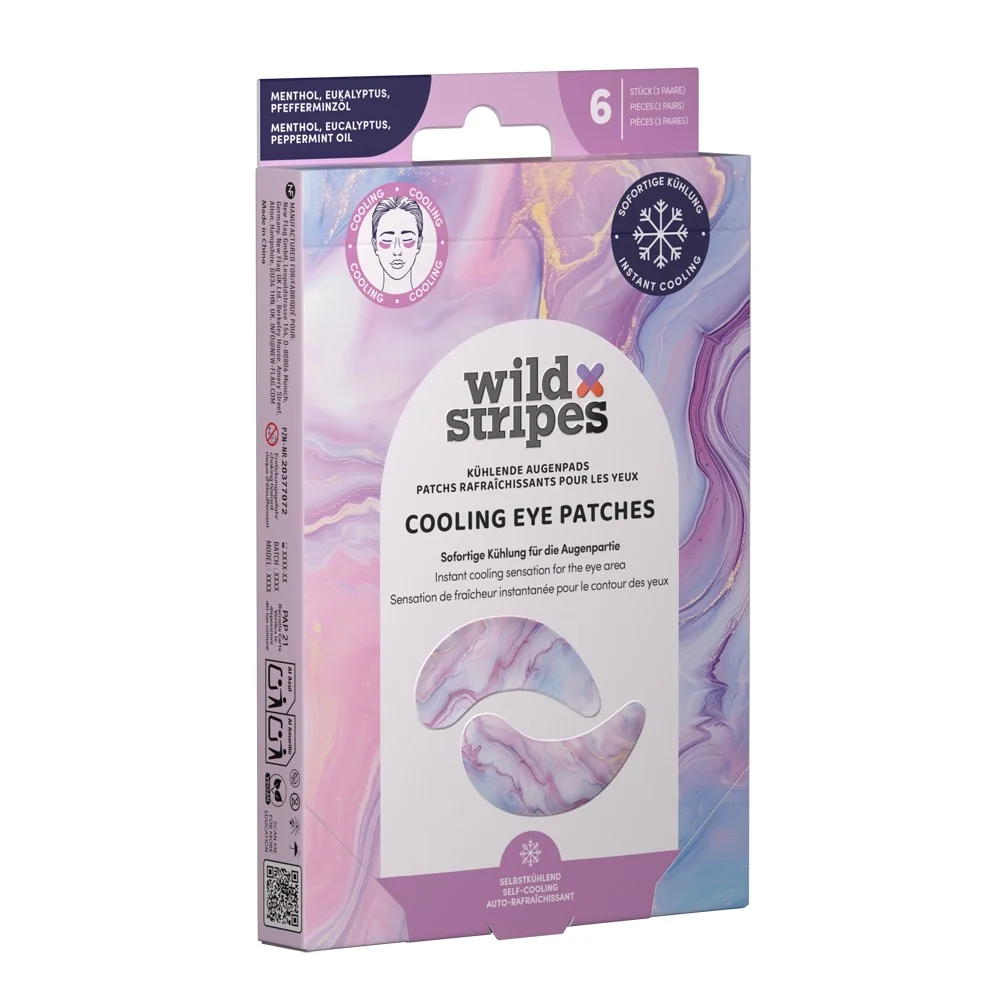 Wild Stripes Cooling eye patches Rose Marble chladící oční polštářky 6 ks