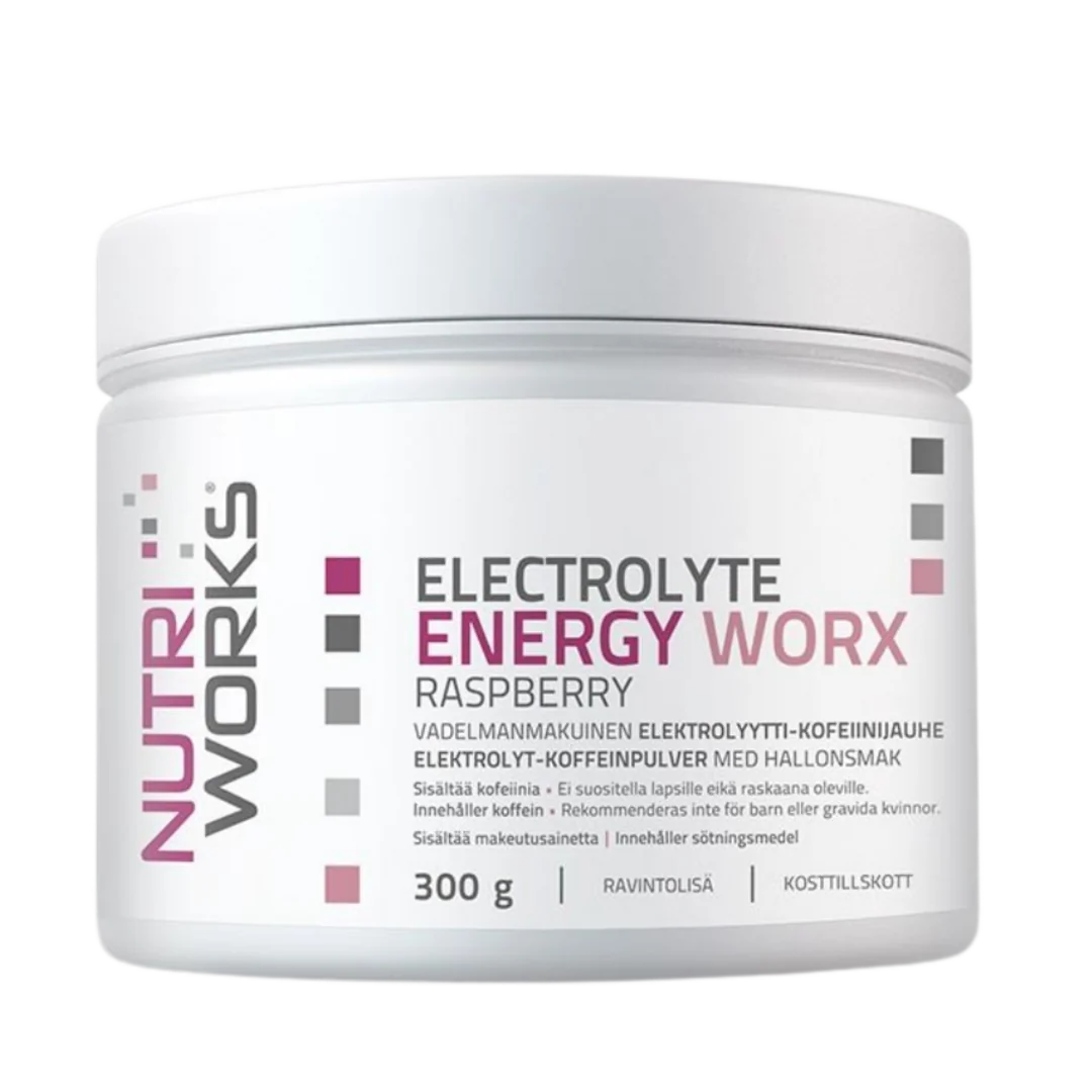NutriWorks Electrolyte ENERGY Worx 300g - malina