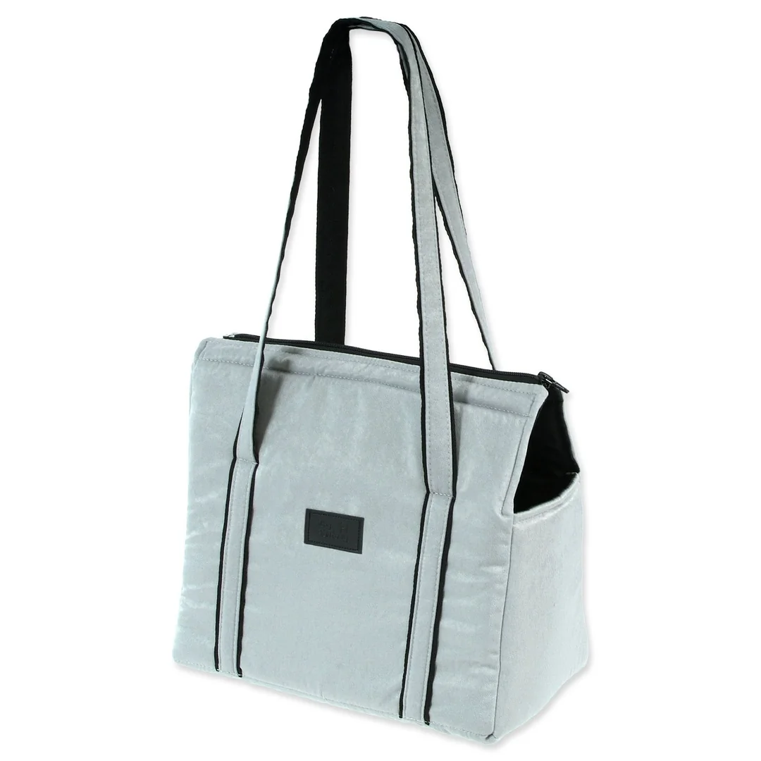 Dog Fantasy Taška Platinum světle stříbrná 40cm
