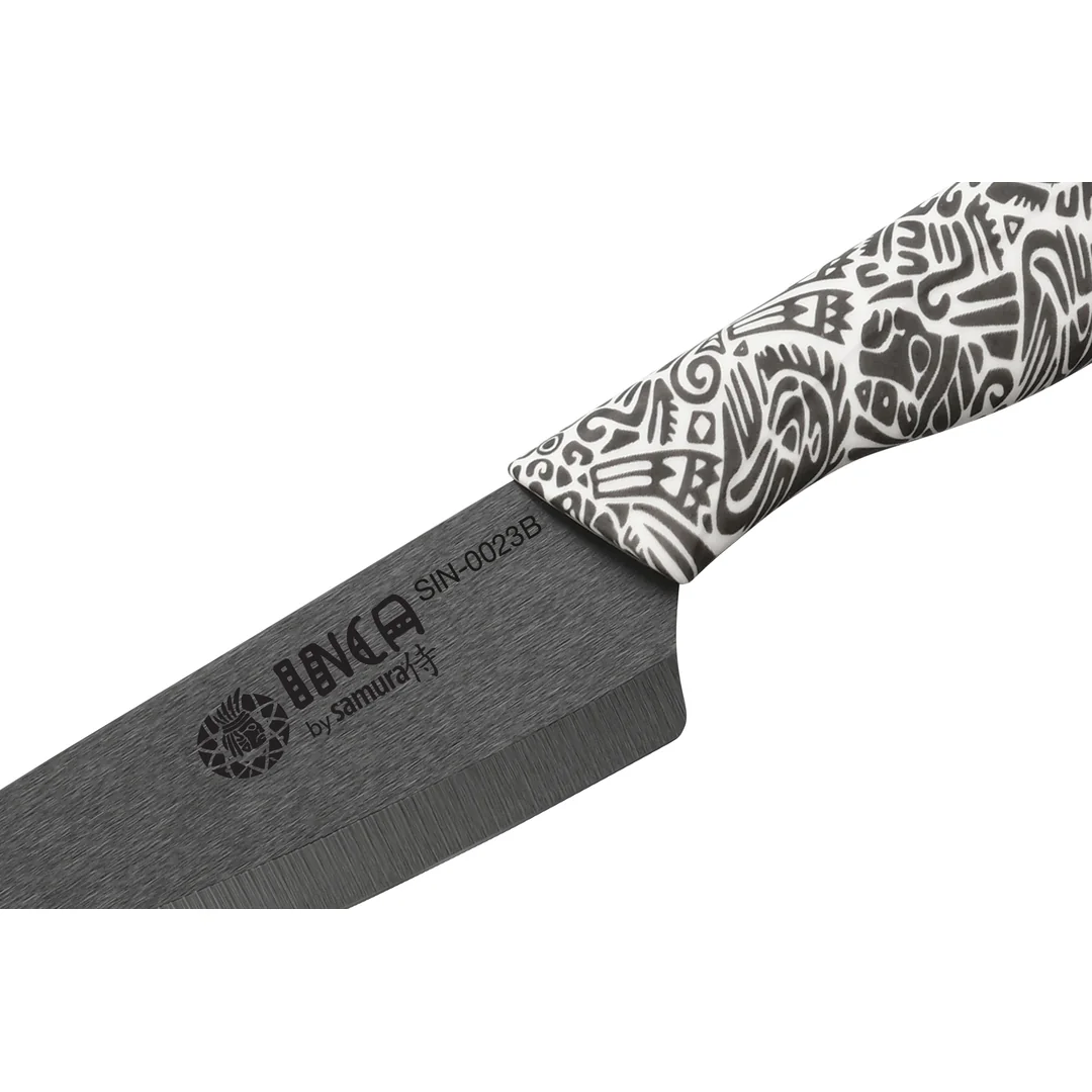 Samura INCA Univerzální keramický nůž 15,5 cm s čepelí z černé zirkonie (SIN-023B)