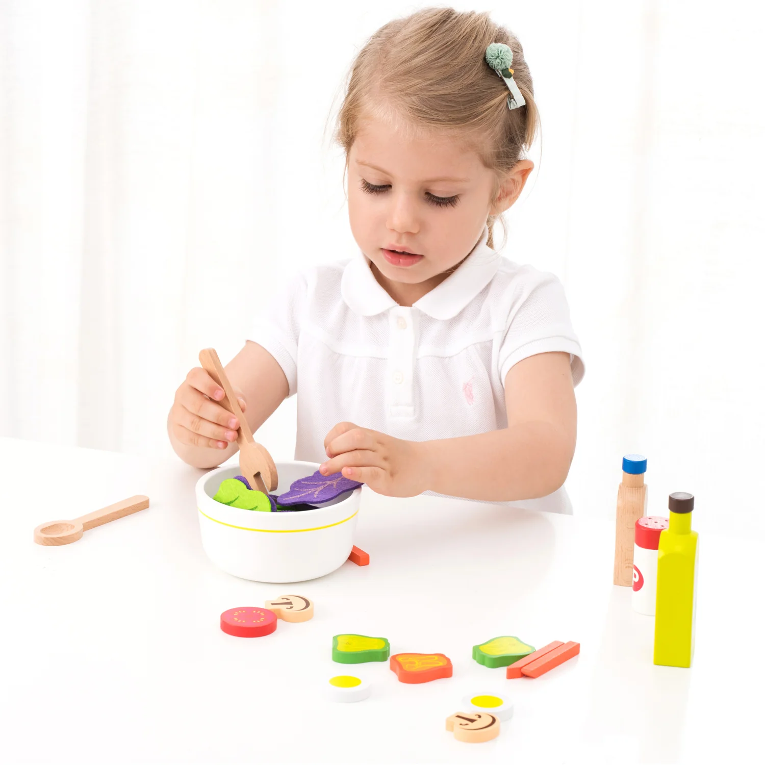 New Classic Toys Dřevěná sada - vyrob si vlastní salát