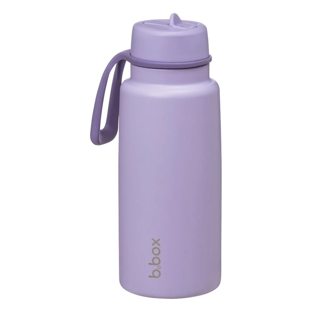 B.BOX Nerezová termolahev s brčkem 1l - lilac love