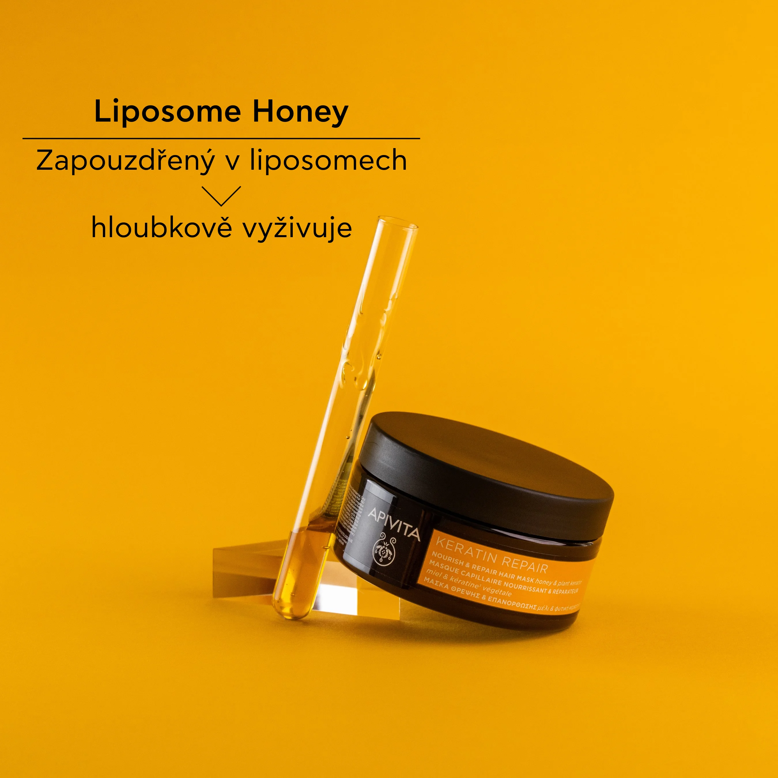 APIVITA Keratin Repair regenerační vlasová maska 200 ml