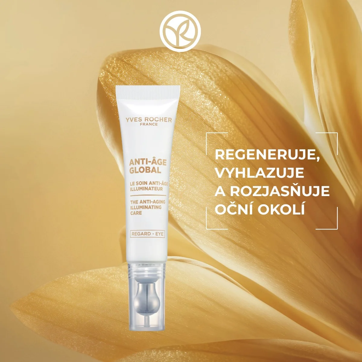 Yves Rocher Rozjasňující péče na okolí očí anti-age 15 ml