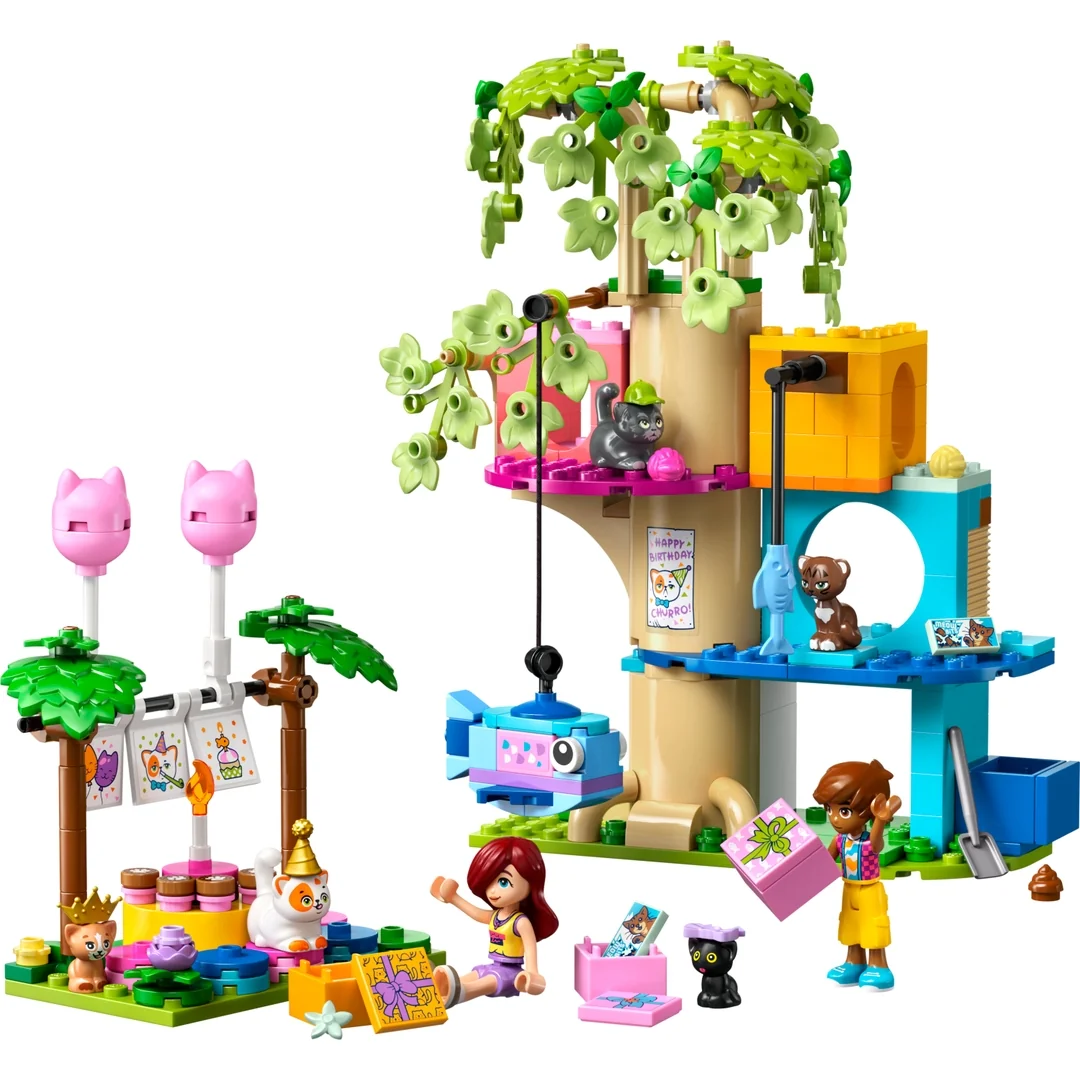 LEGO® Friends 42666 Kočičí narozeninová oslava a dům na stromě