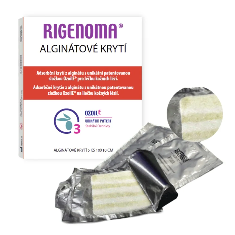 RIGENOMA alginátové krytí s OZOILE 5 ks
