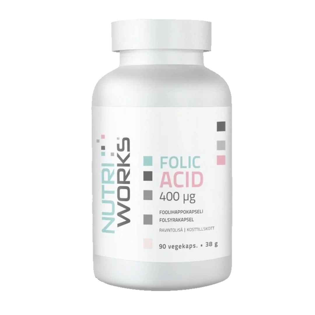NutriWorks Folic Acid 400µg - 90 kapslí