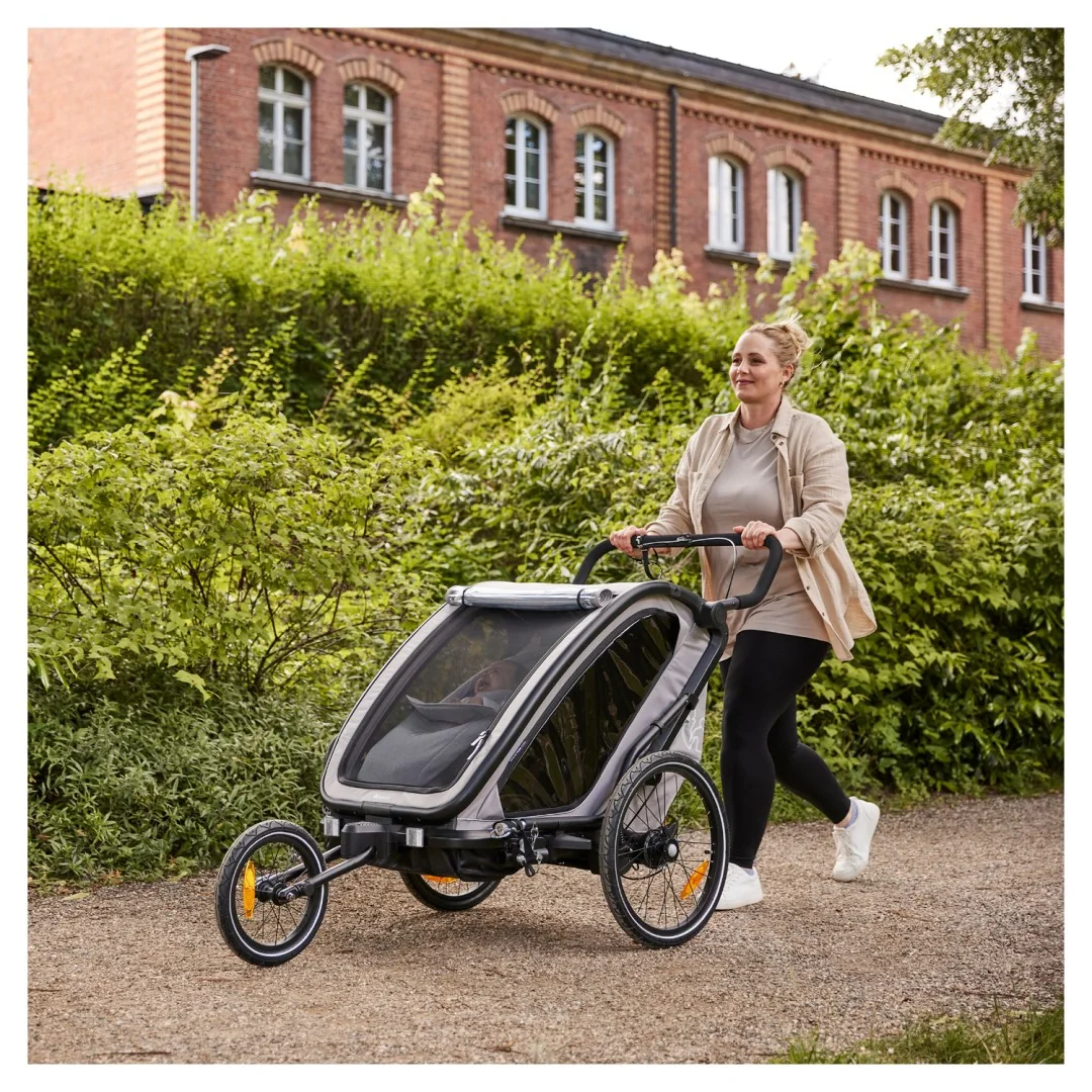 Hauck Bike N Walk Duo cyklovozík 3v1 light grey