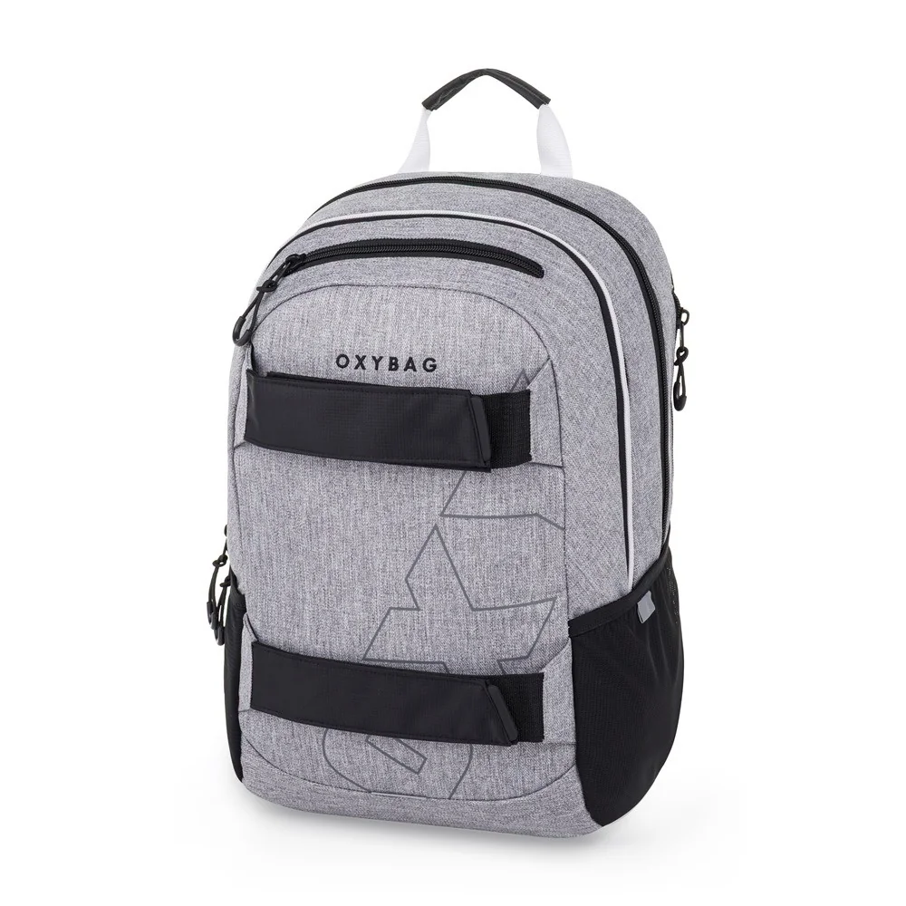 Oxybag OXY SPORT - set 2 ks: studentský batoh Grey Melange, penál