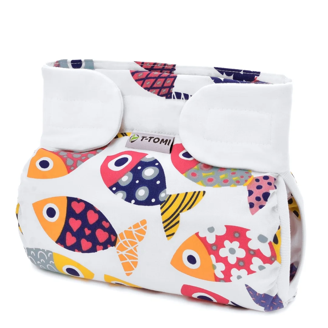 T-tomi Ortopedické abdukční kalhotky PLUS - suchý zip Fun fish (5-9kg)
