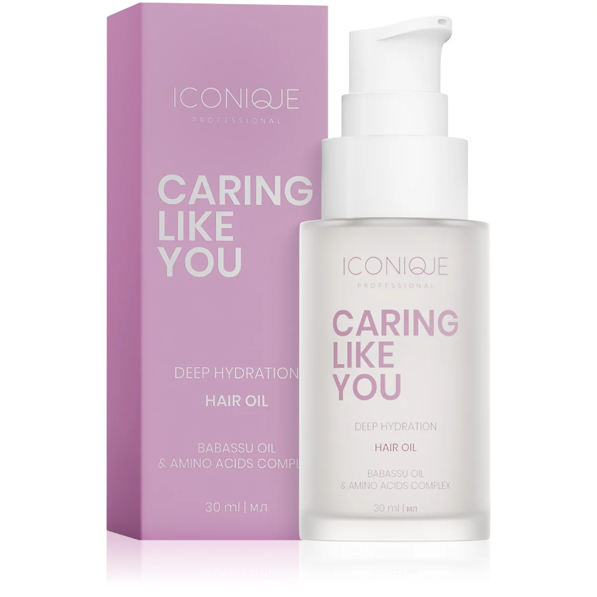 ICONIQUE Professional Caring Like You olej na suché a poškozené vlasy 30 ml