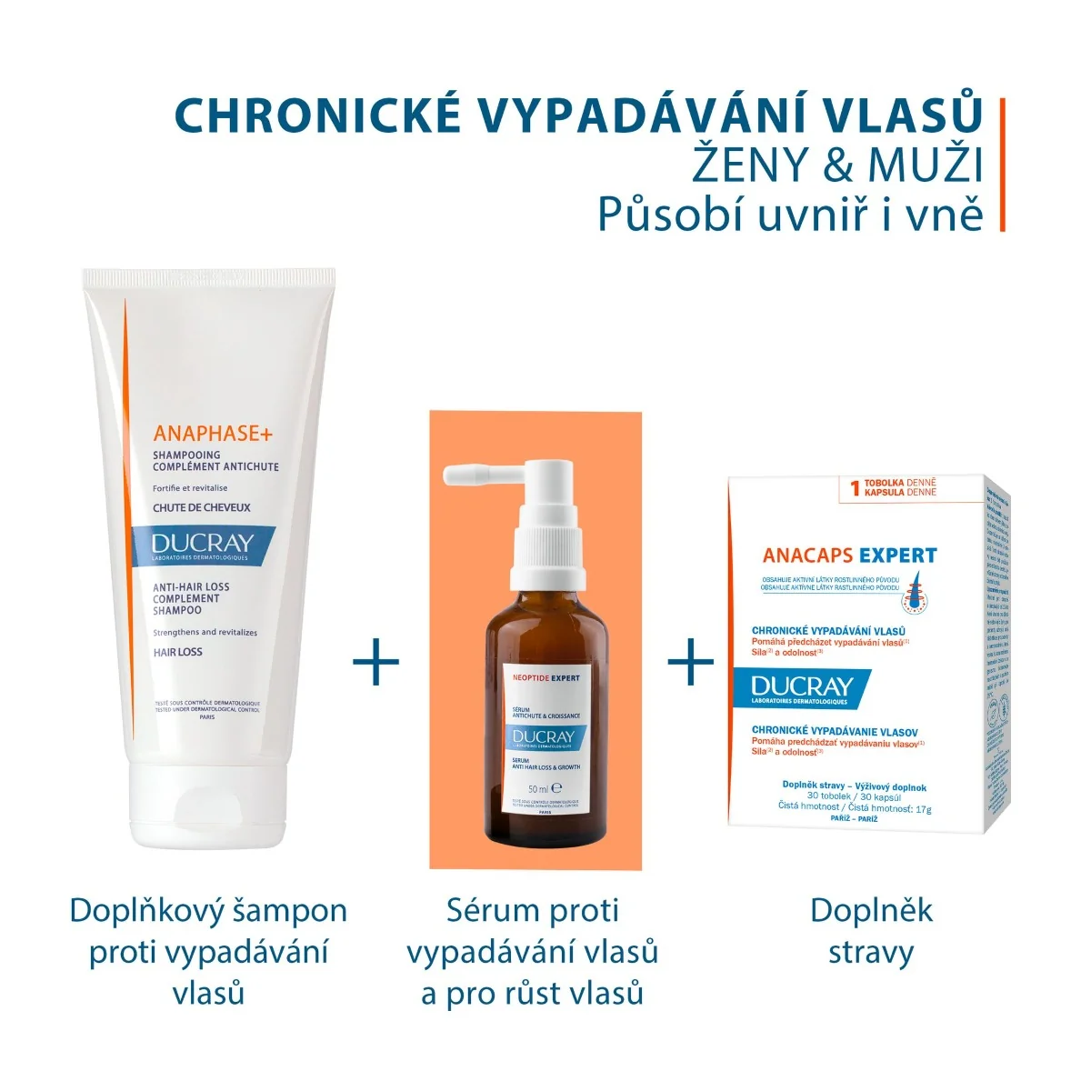 Ducray Anacaps Expert chronické vypadávání vlasů 90 tobolek