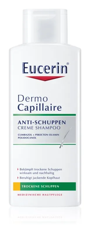 Eucerin Dermocapillaire Krémový šampon proti suchým lupům 250 ml