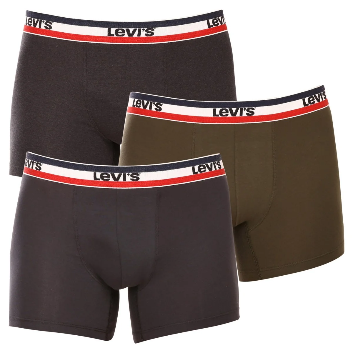 Levi's 3PACK pánské boxerky vícebarevné (100002870 009) M