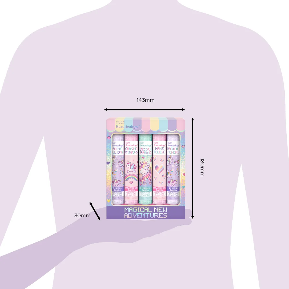 Baylis & Harding Dárková sada solí do koupele Unicorn 5x65 g