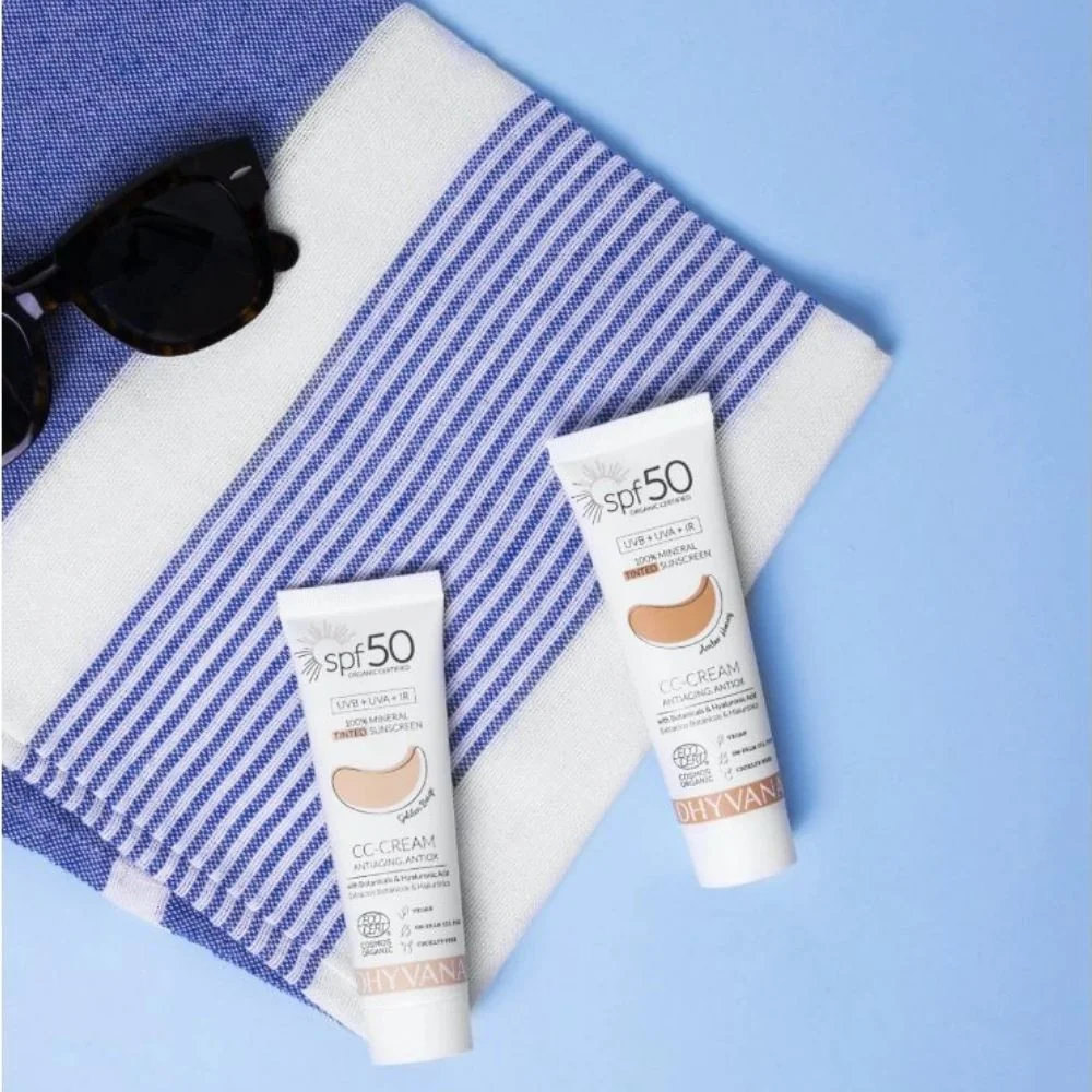 Dhyvana Přírodní minerální tónovací krém SPF50 Golden Beige 50 ml