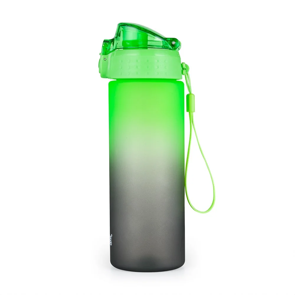 Oxybag OXY CLiCK - láhev na pití Ombre Black - Green, 600 ml