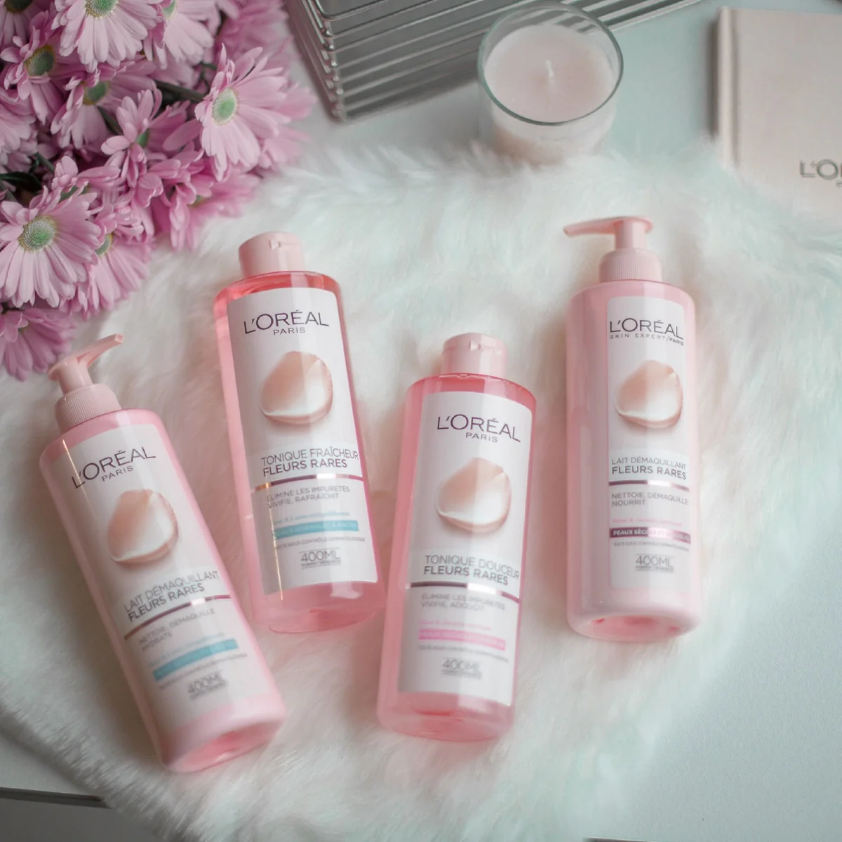 Loréal Paris Precious Flowers odličovací mléko pro suchou a citlivou pleť 400 ml