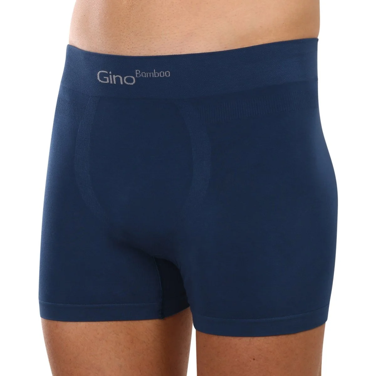 Gino Pánské boxerky bezešvé bambusové petrol (54004) XL
