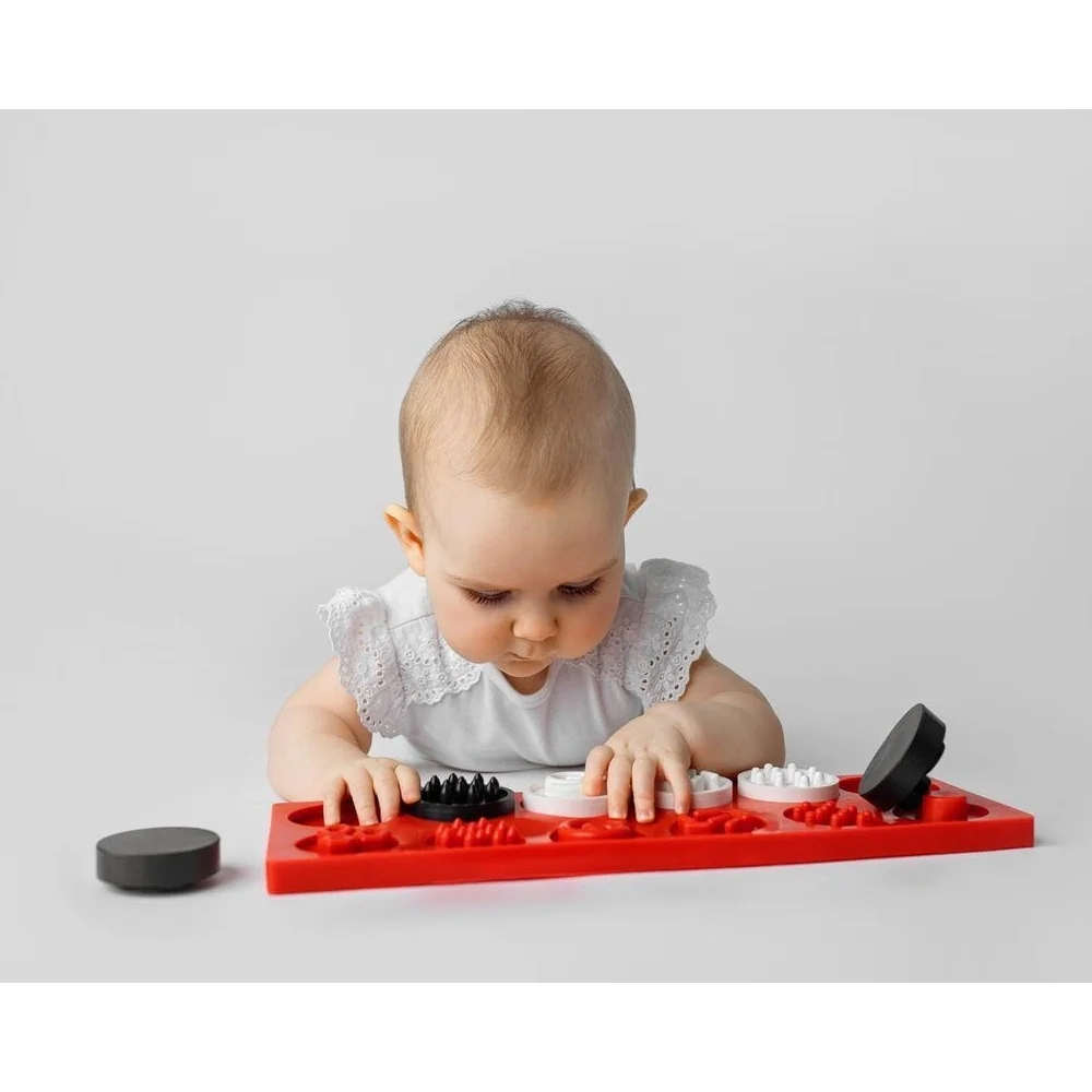 Hencz Toys Puzzle senzorická kolečka XL, kontrastní