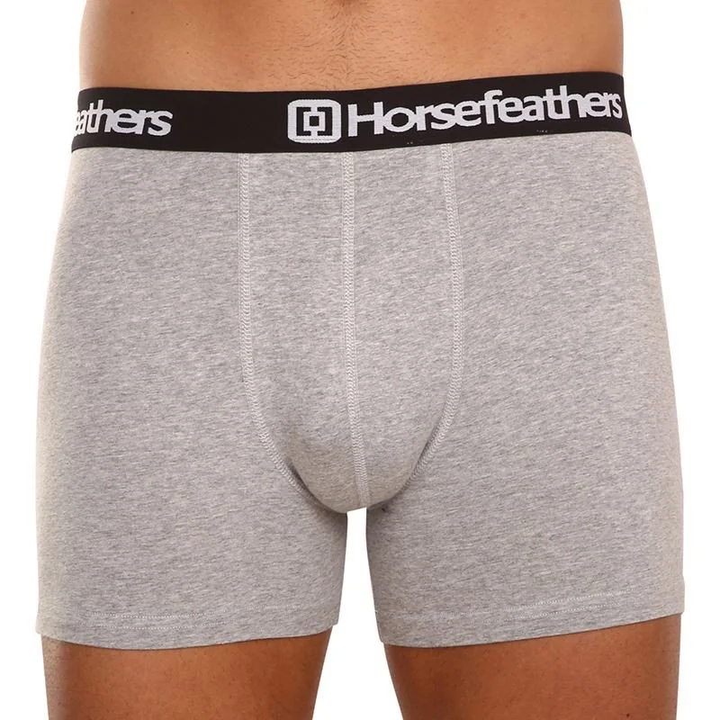 Horsefeathers 3PACK pánské boxerky Dynasty heather gray (AM067C) XL