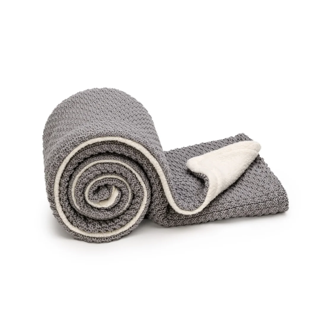T-tomi Pletená deka WARM Cloud grey