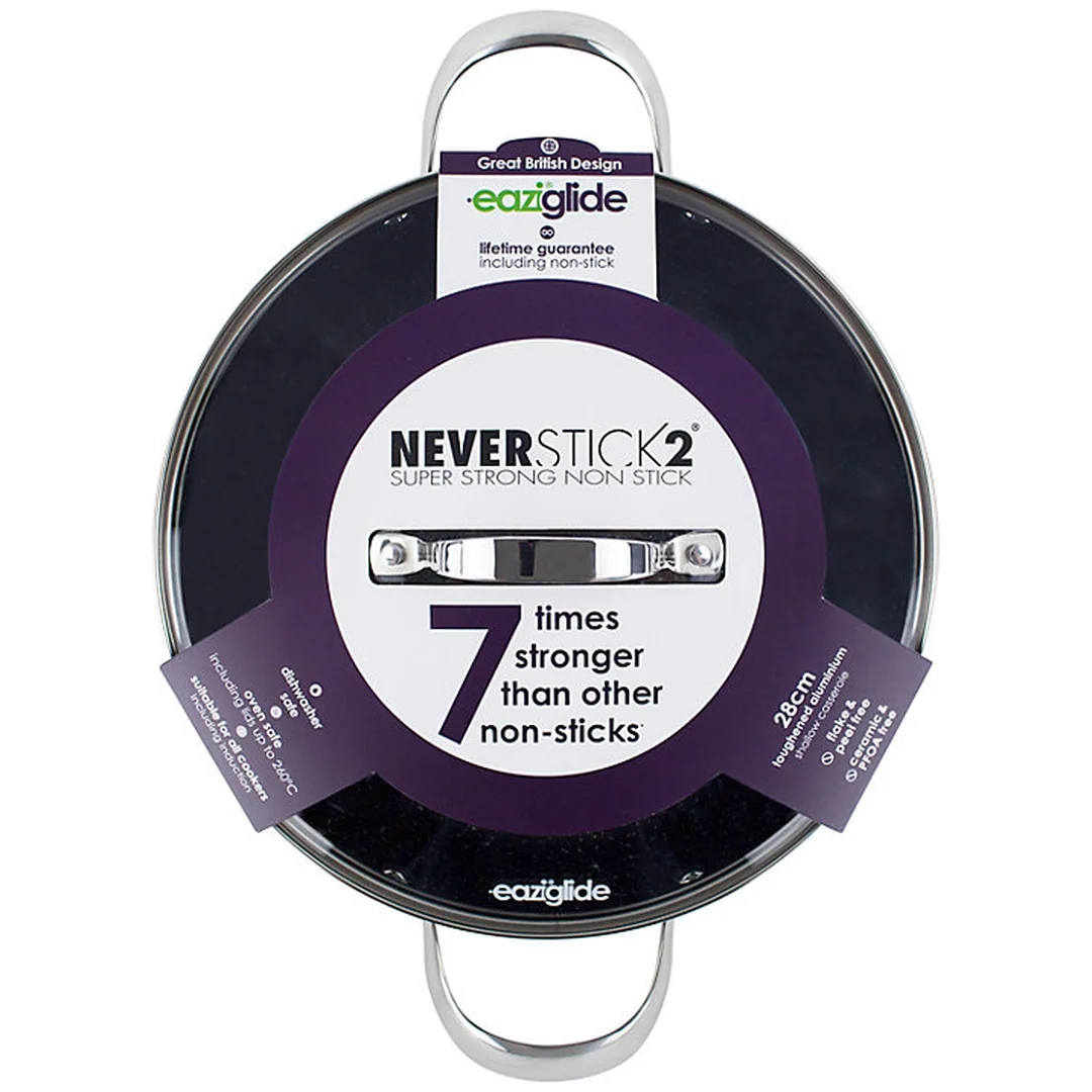 Imperial International LTD Eaziglide Neverstick2 nízký hrnec s poklicí 28 cm (1056)