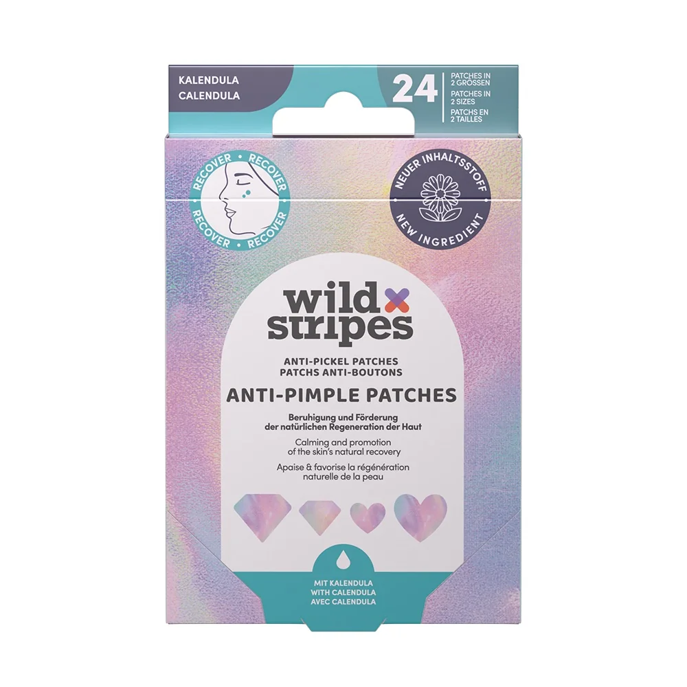 Wild Stripes Anti-Pimple Patches Diamond s měsíčkem lékařským náplast 24 ks