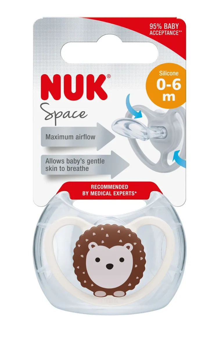 NUK Dudlík Space 0-6m holka 1 ks