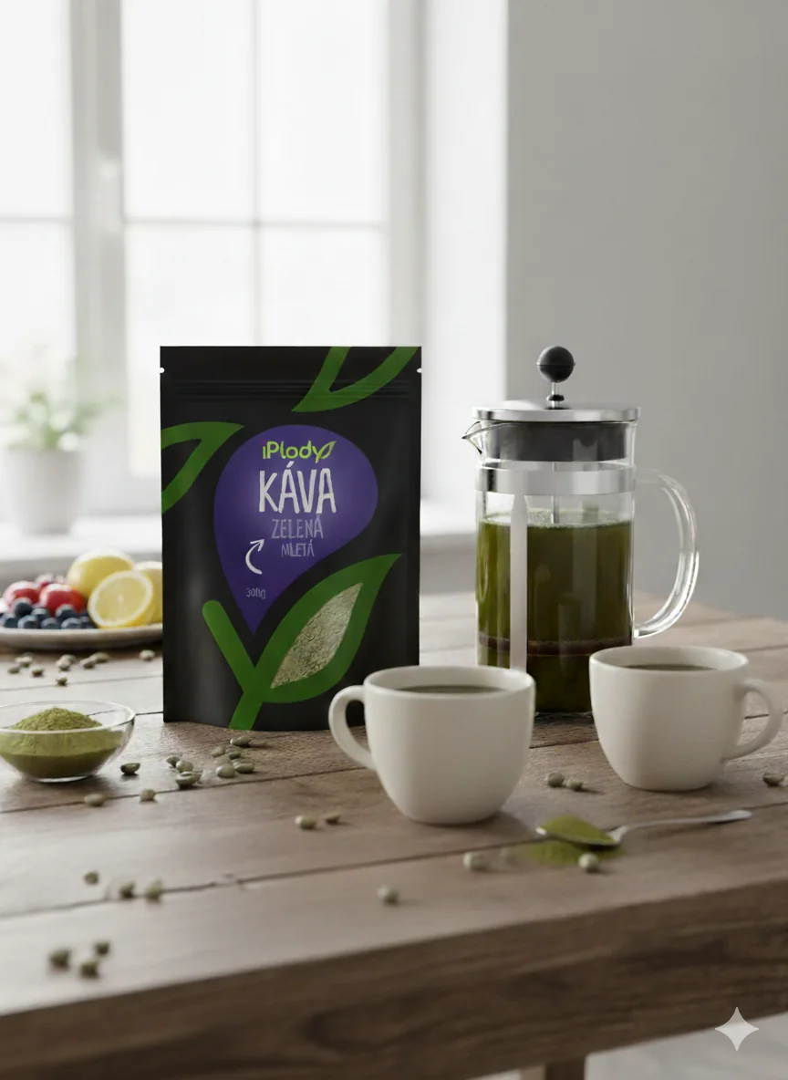 iPlody Zelená káva mletá BIO 300g
