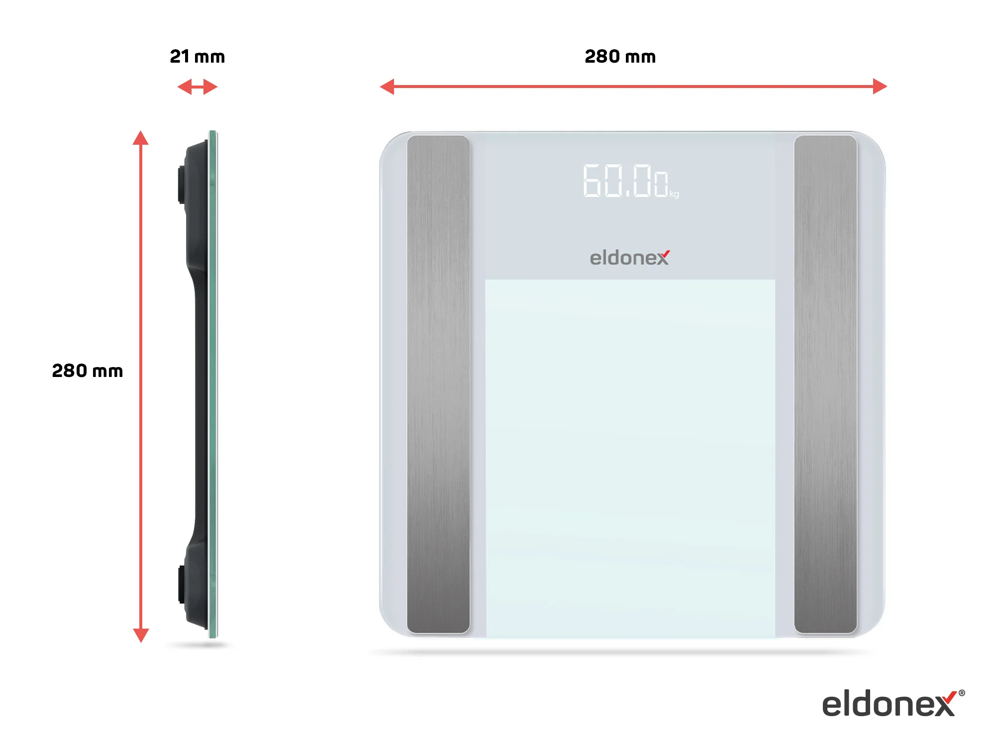 Eldonex BODYFIT PRO digitální osobní váha bílá
