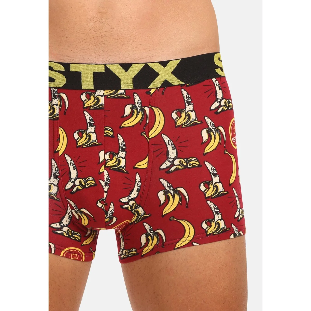 Styx Pánské boxerky art sportovní guma banány (G1359) XL