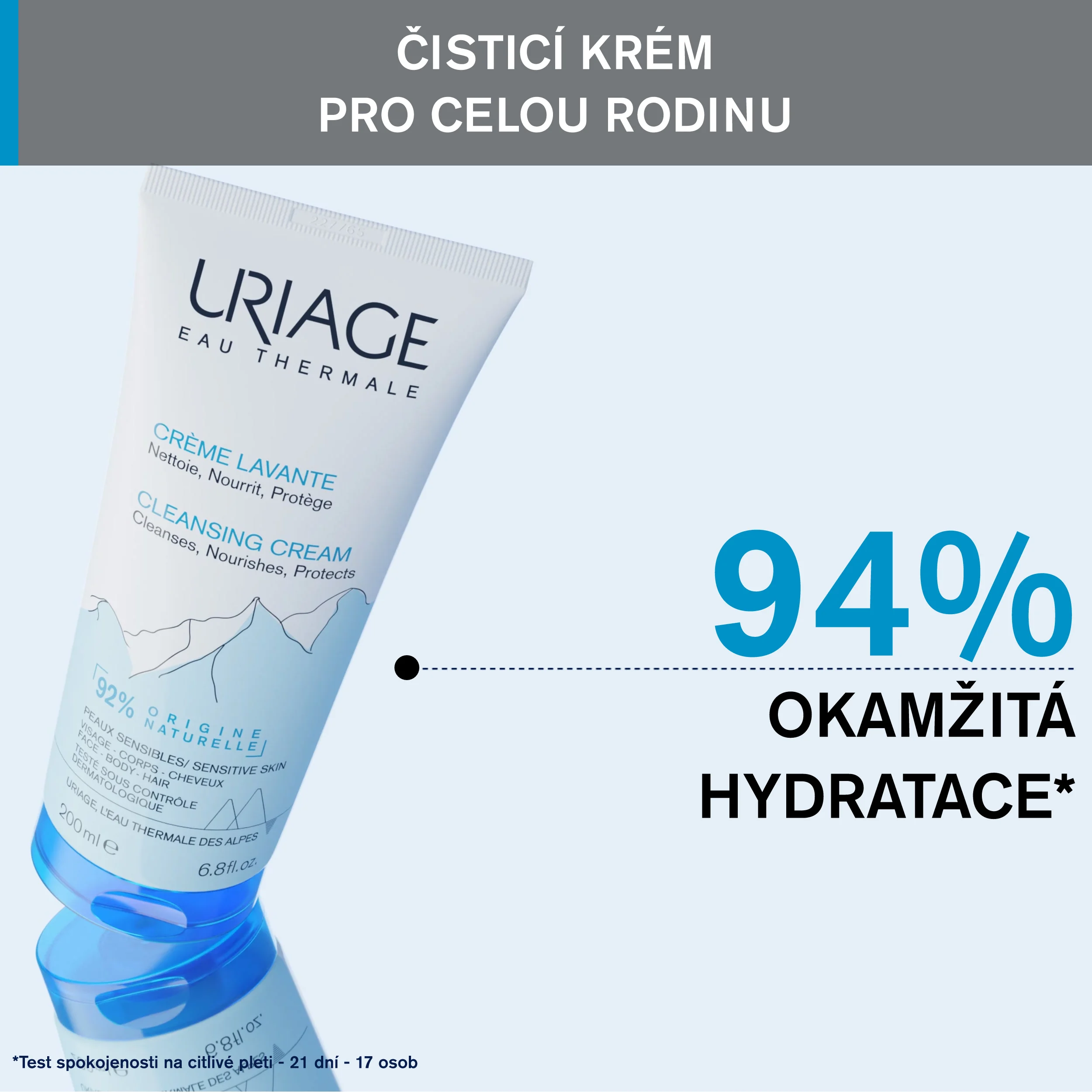 Uriage Creme Lavante čisticí krém 200 ml