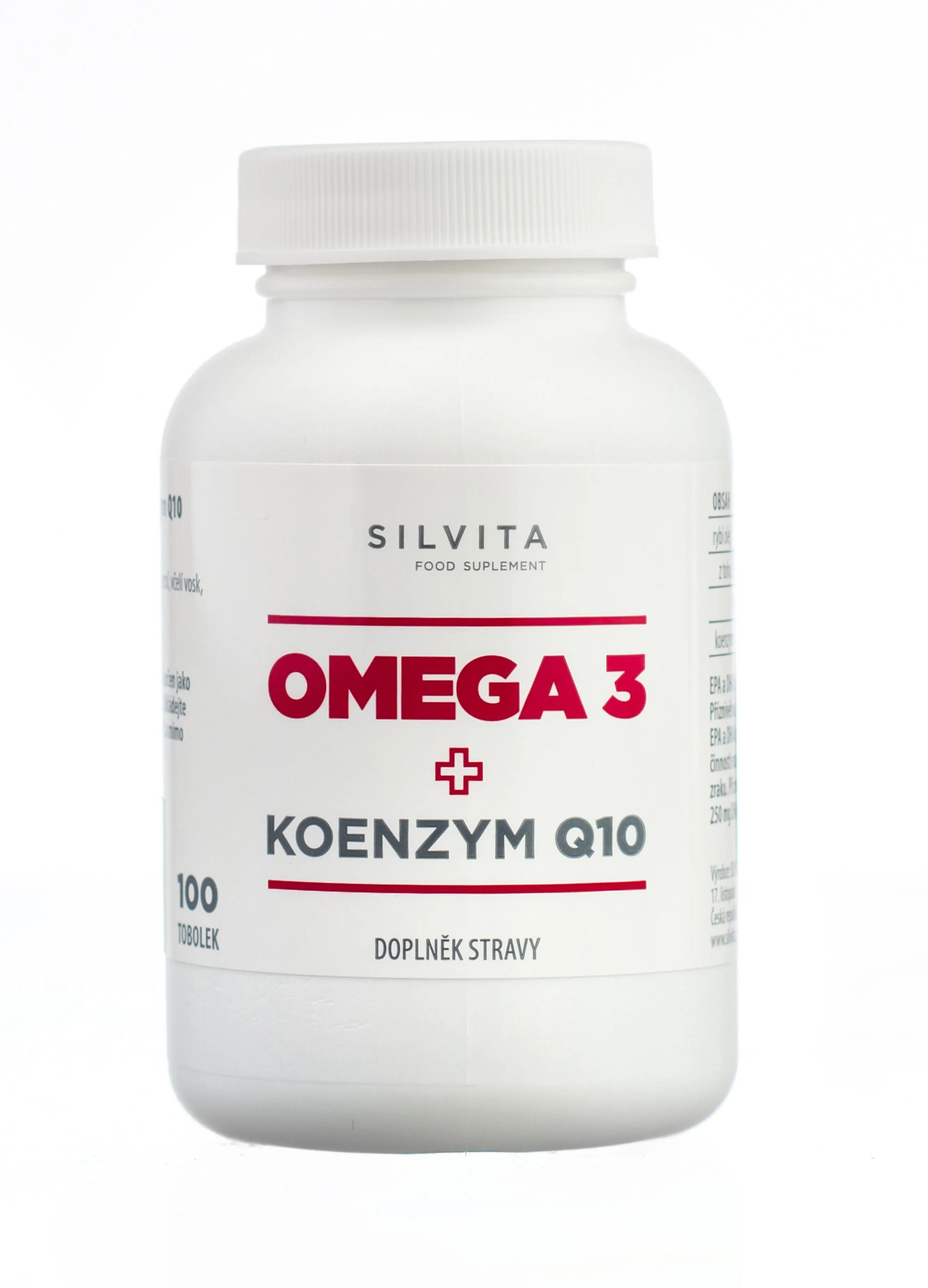 Silvita Omega 3 + koenzym Q10 100 tobolek