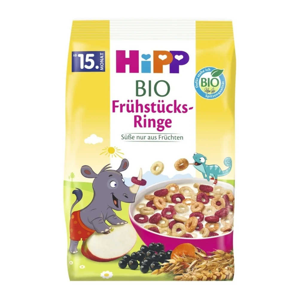 Hipp BIO Obilno-ovocné kroužky ke snídani 120 g