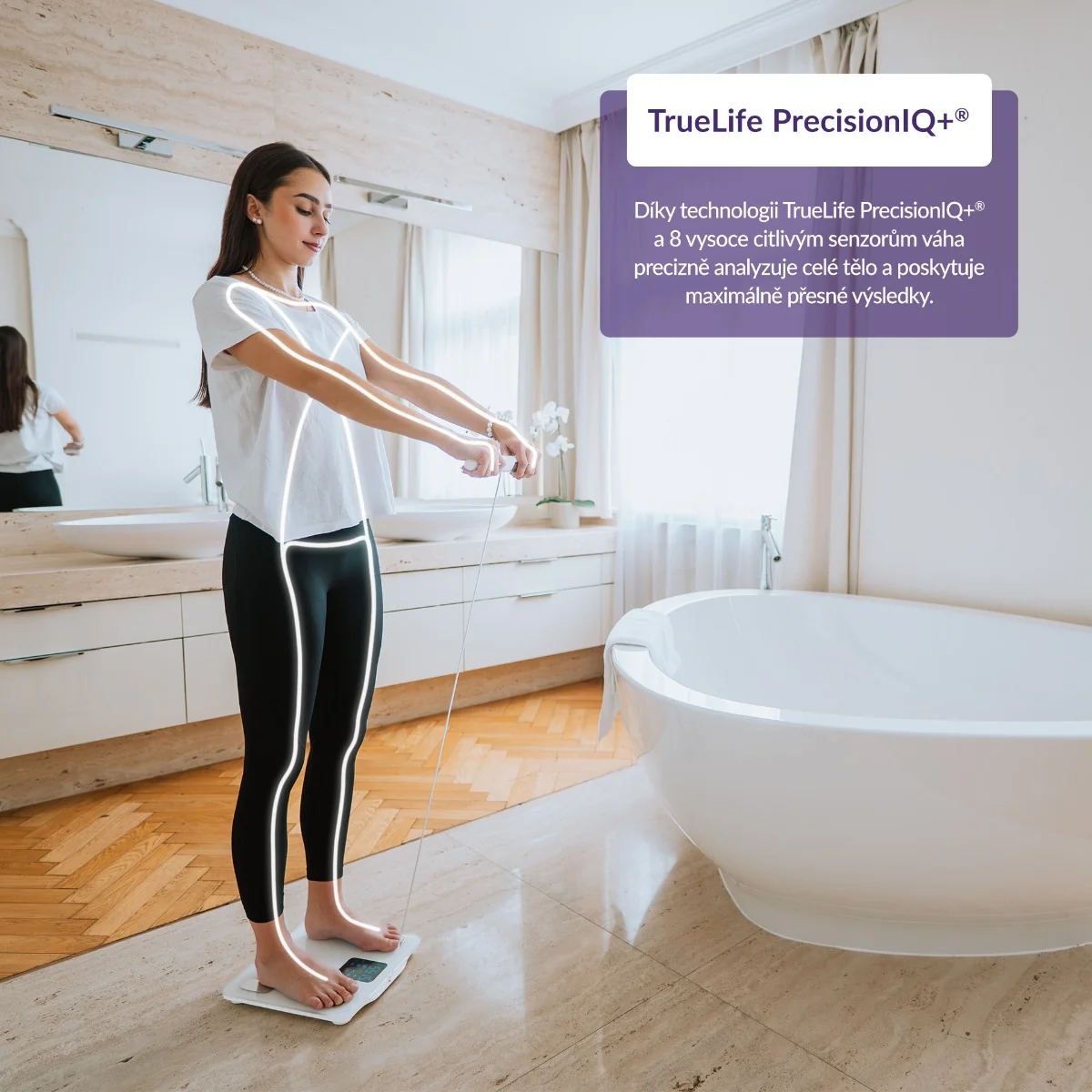 Truelife FitScale W8 osobní váha white