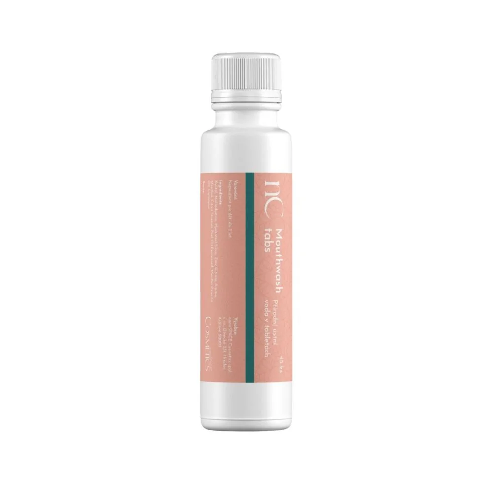 nanoSPACE Cosmetics Bezvodá přírodní ústní voda v tabletách 45 ks