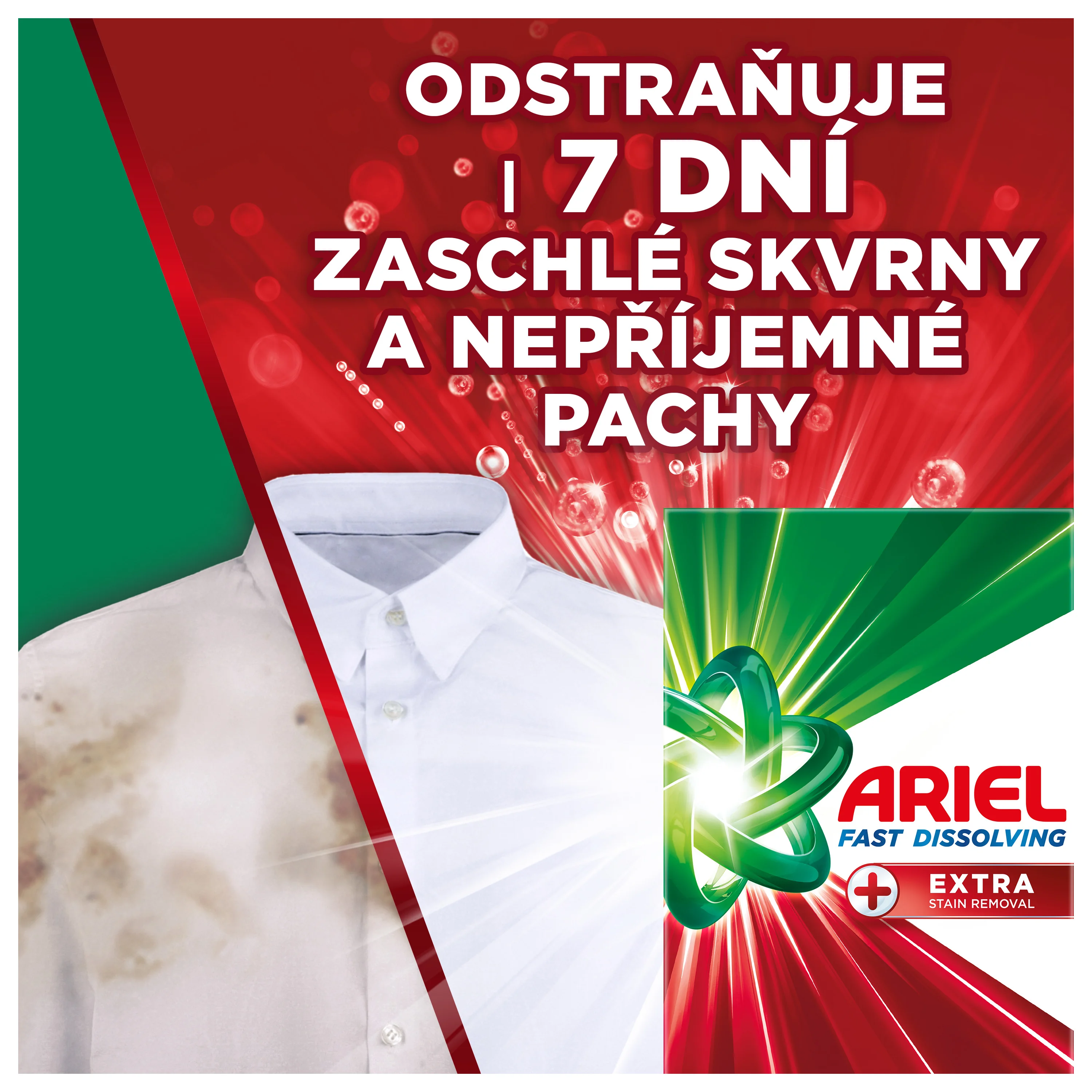 Ariel Ultra Oxi Effect prací prášek 3,7 kg 68 praní