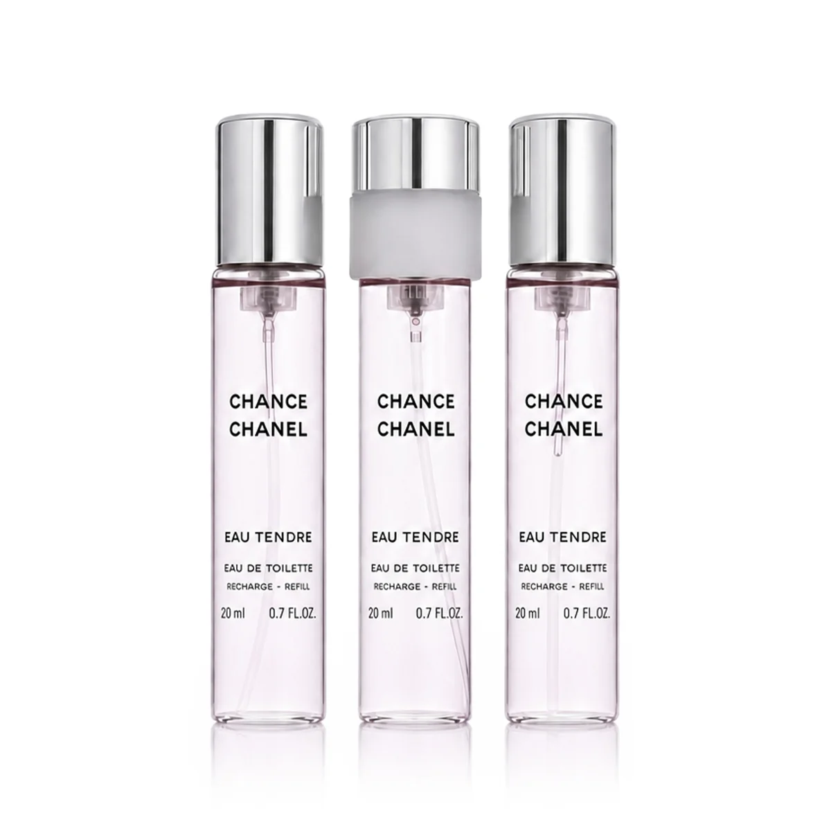 Chanel Chance Eau Tendre EDT 3 x 20 ml náplň do kapesního spreje W