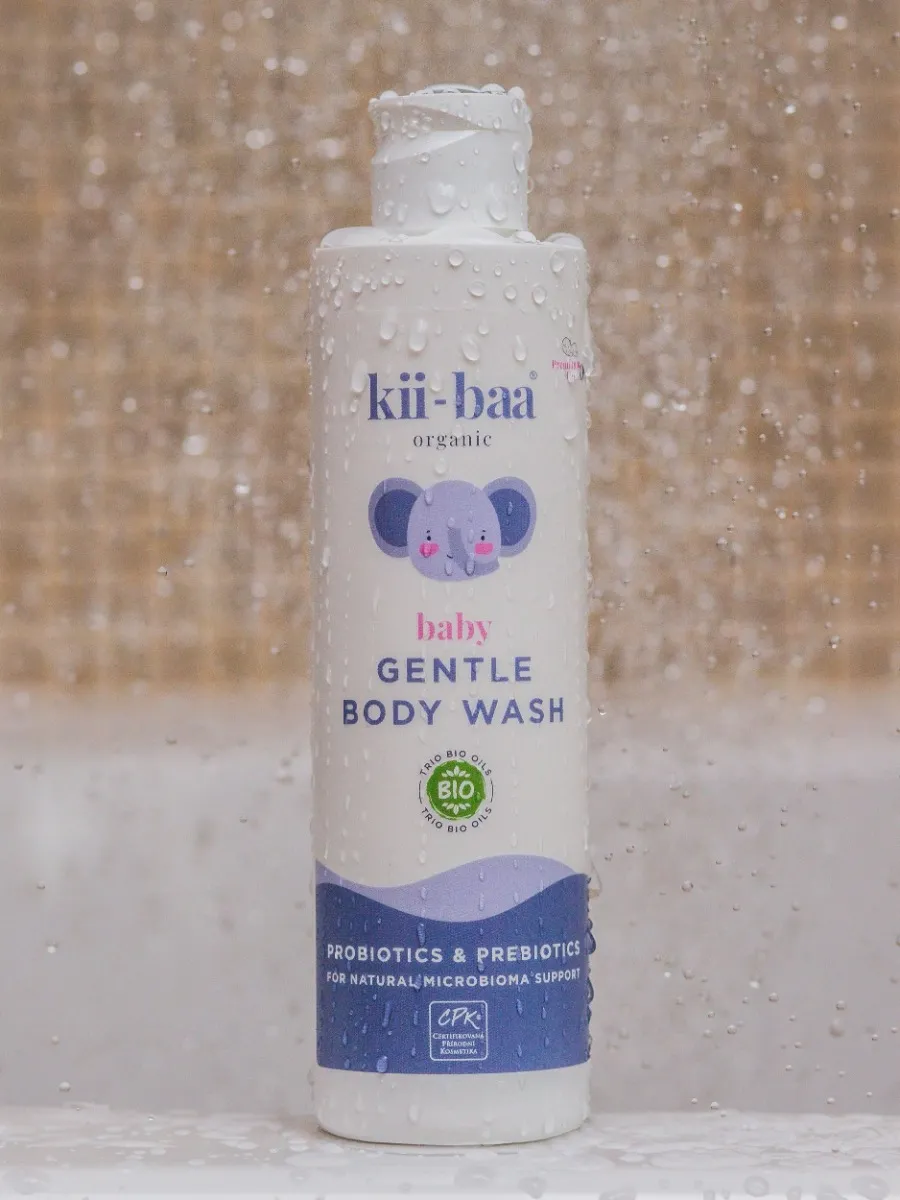 kii-baa organic Baby Jemná mycí emulze s pro prebiotiky 250 ml