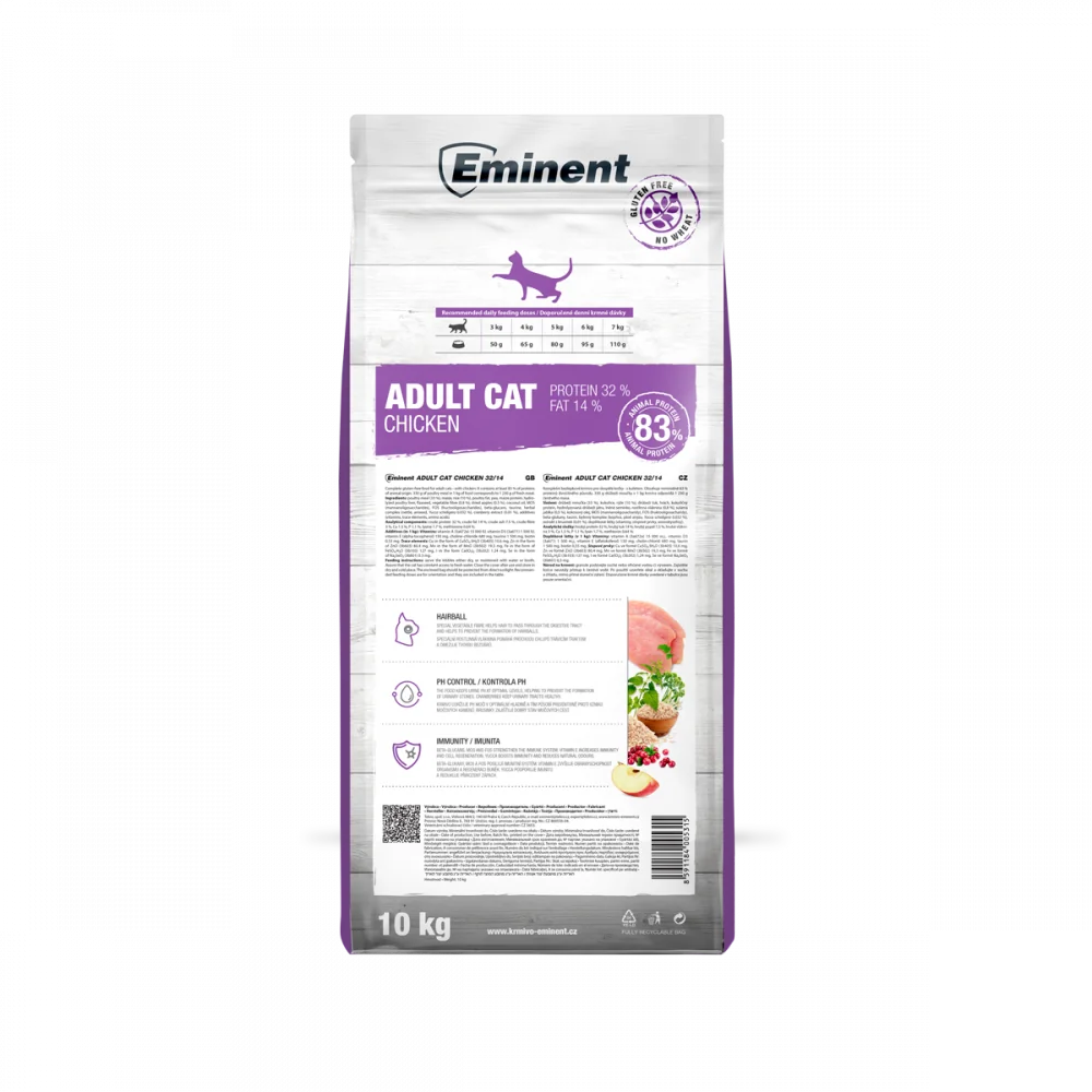 Eminent Cat Adult Chicken High Premium 10 kg
